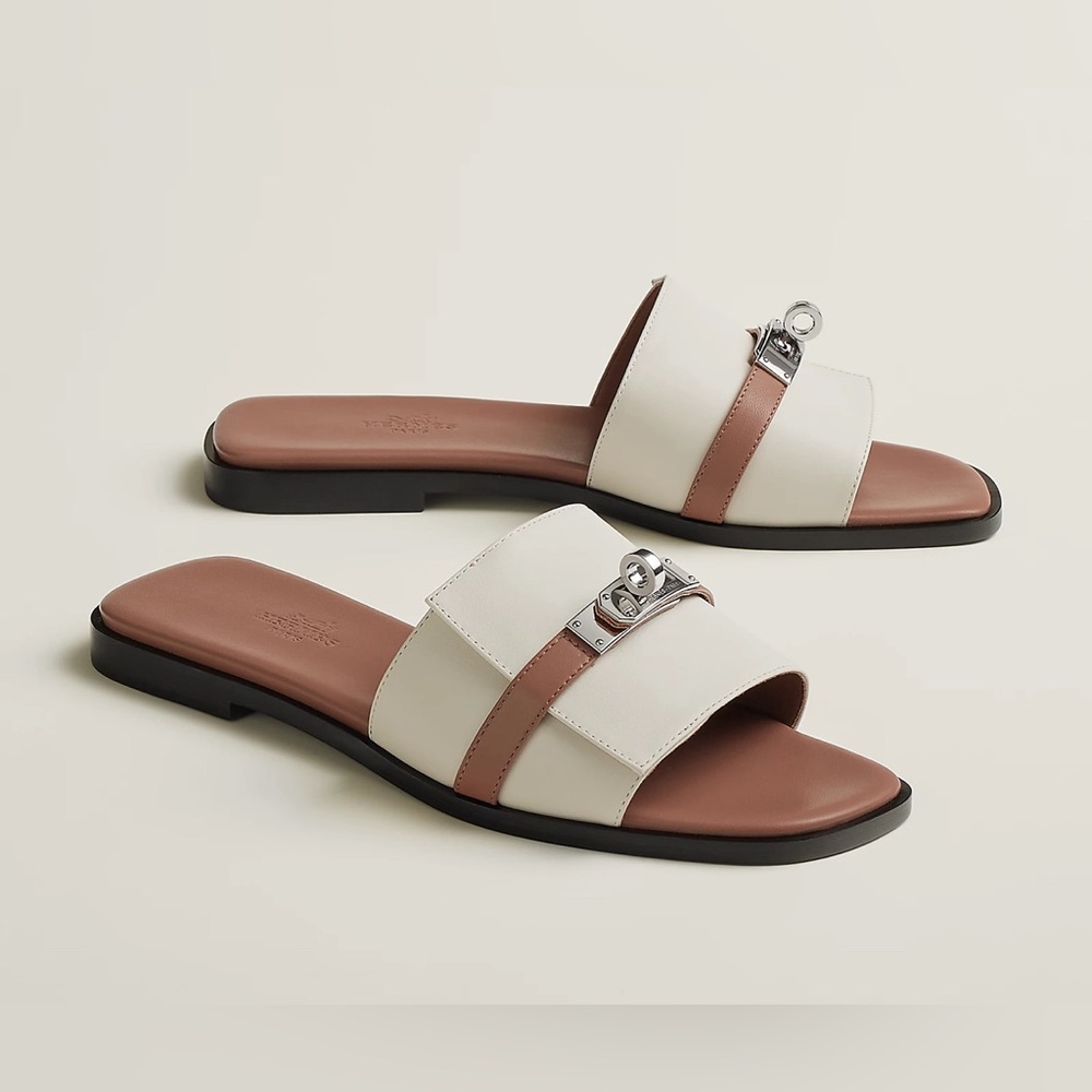 ✖️SOLD✖️ BRAND NEW Hermes Giulia Sandal Beige Glaise / Rose Perle 38.5